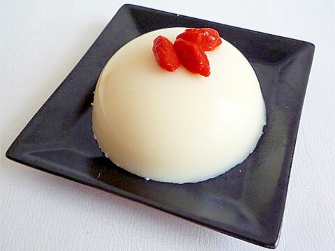 アーモンドプードルで杏仁豆腐